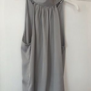 Kenneth Cole Silver sleeveless blouse